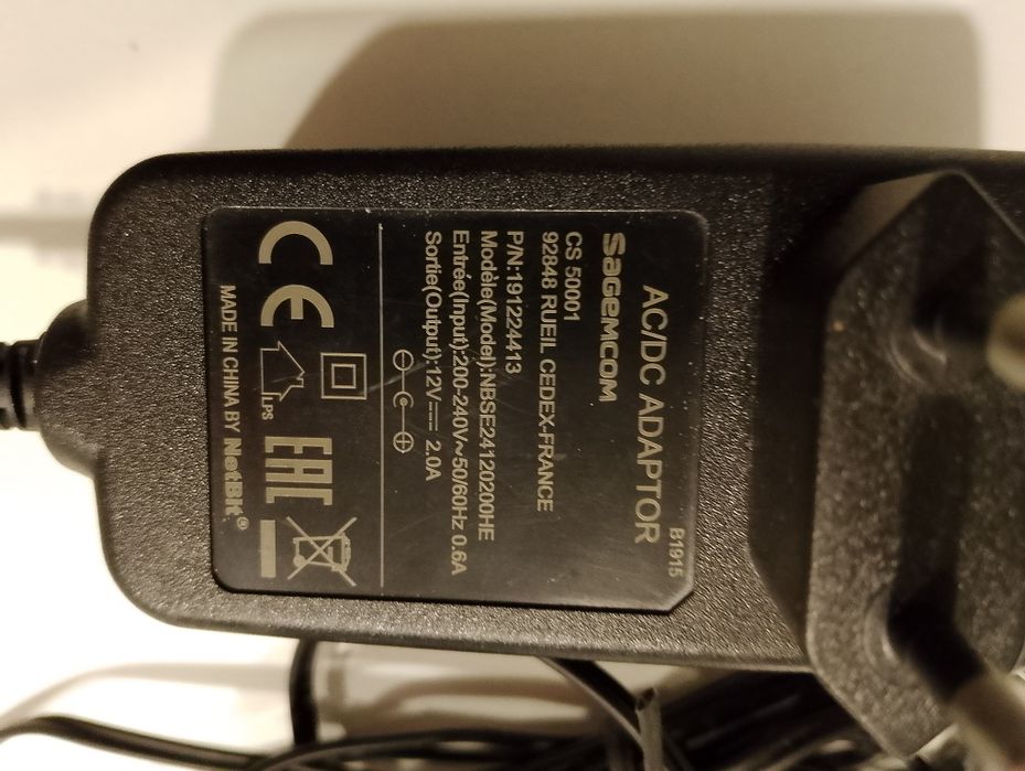 Zasilacz do routera AC/DC Sagemcom