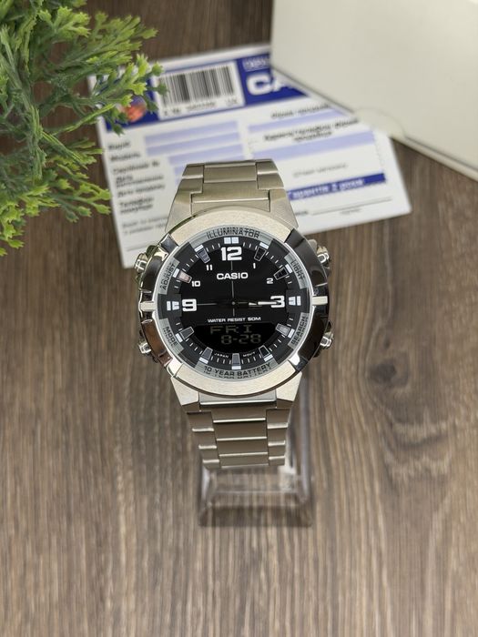 З гарантією / Новий оригінальний годинник Casio AMW-870D-1A
