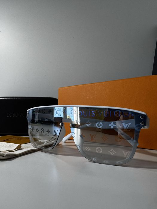 Okulary Louis Vuitton Waimea Białe Nowe Lv