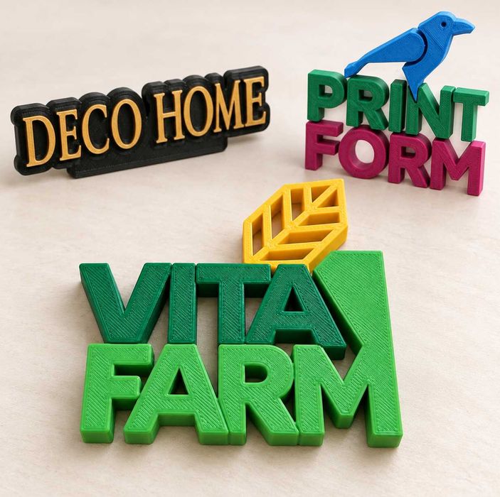 Placa 3D Personalizada com Logótipo | Empresas, Loja e Escritório