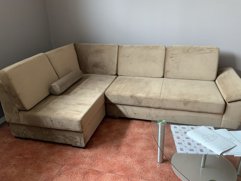 beżowy narożnik/kanapa Largo, meble Tina