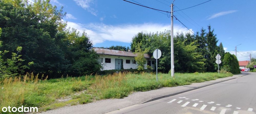 Duża działka budowlana z mediami w centrum Wielbarka