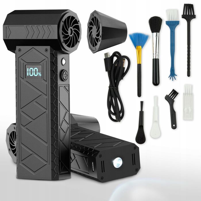 Mini Dmuchawa Wielofunkcyjna TURBO JET FAN Model 2025 LCD Wyświetlacz