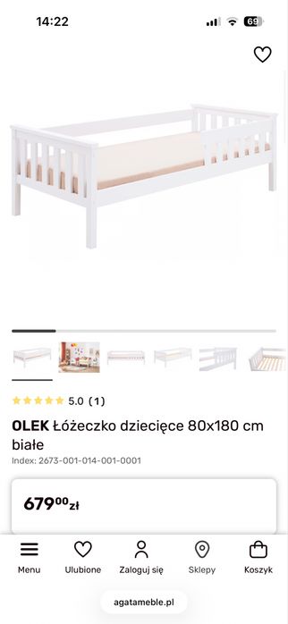 Rama łożka Olek 80x180