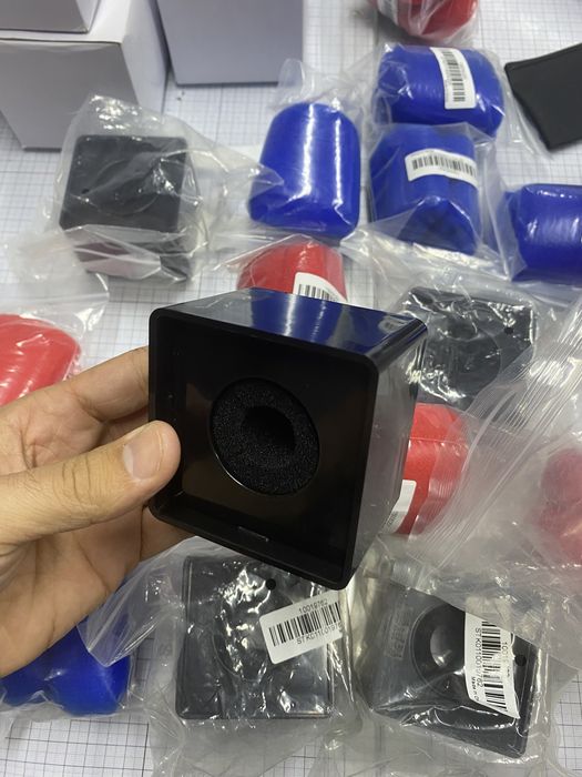 Cubos e esponjas para microfone