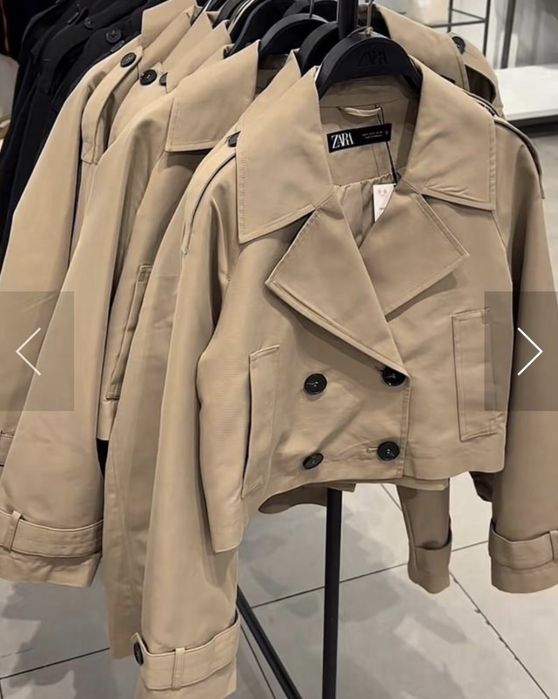 Тренч Zara короткий жіночий