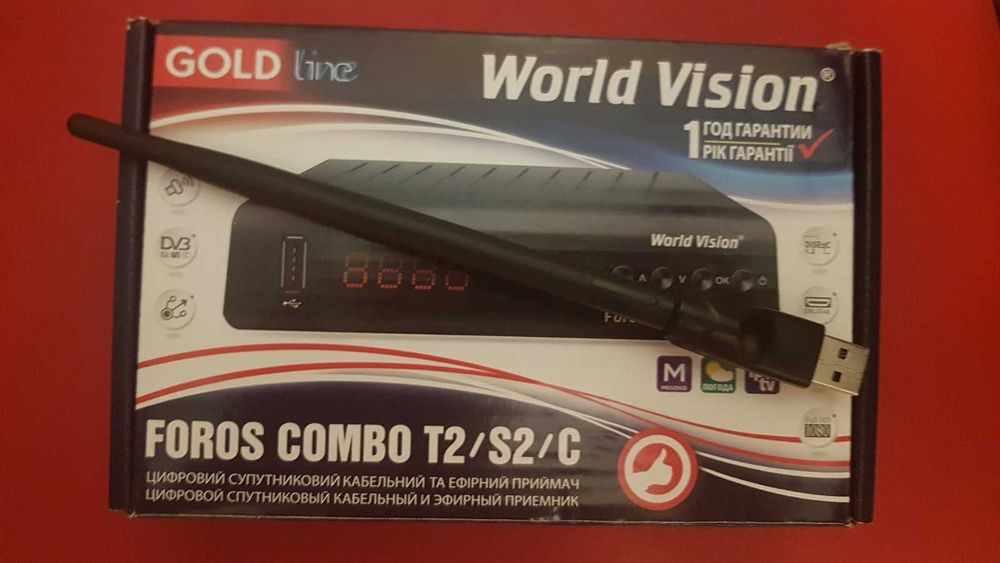 Т2 тюнер + мультимедійна приставка + супутниковий тюнер  + wifi