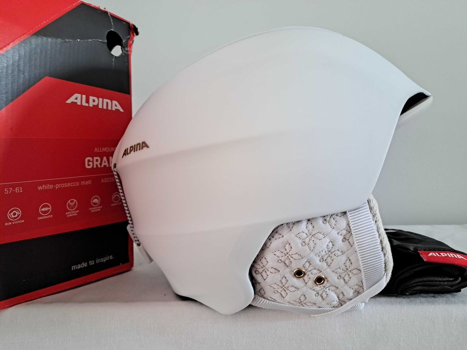Kask narciarski Alpina Grand All Mountain White Prosecco L 57-61cm