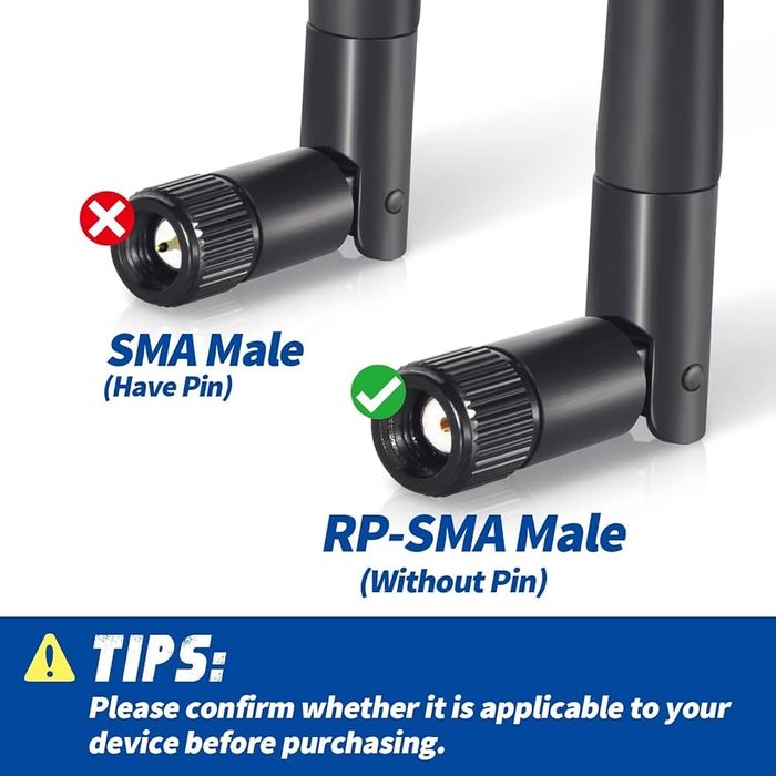 Bingfu Antena WiFi dwuzakresowa kamera  3dBi, 4szt