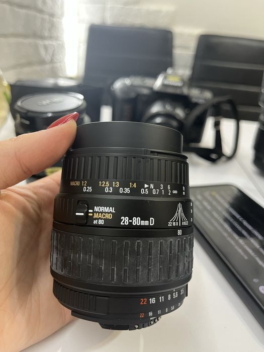 Обєктив Sigma 28-80mm. f/3.5-5.6 Macro 55