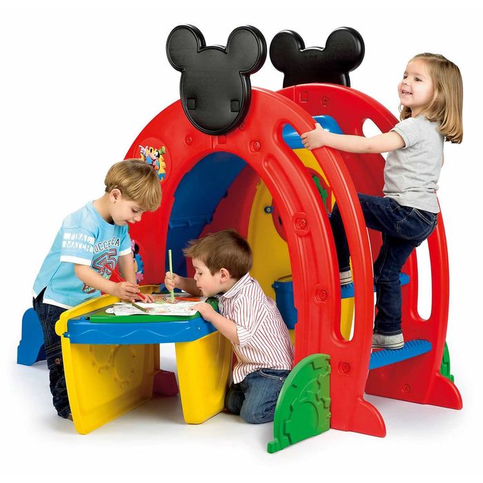 Feber Mickey Activity Slide | Escorrega com Casinha e Área de Brincadeira
