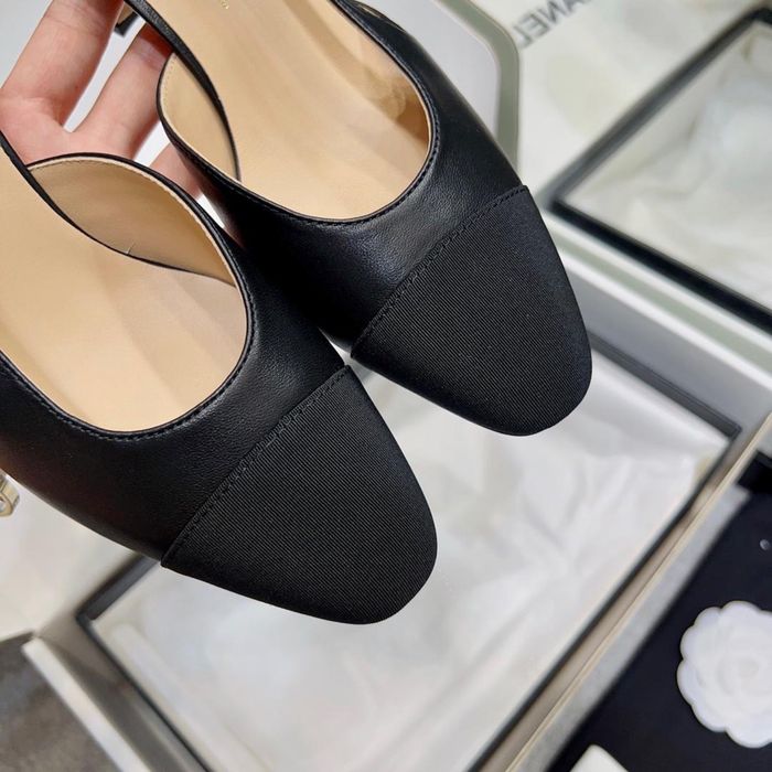 Czółenka Chanel Slingback black