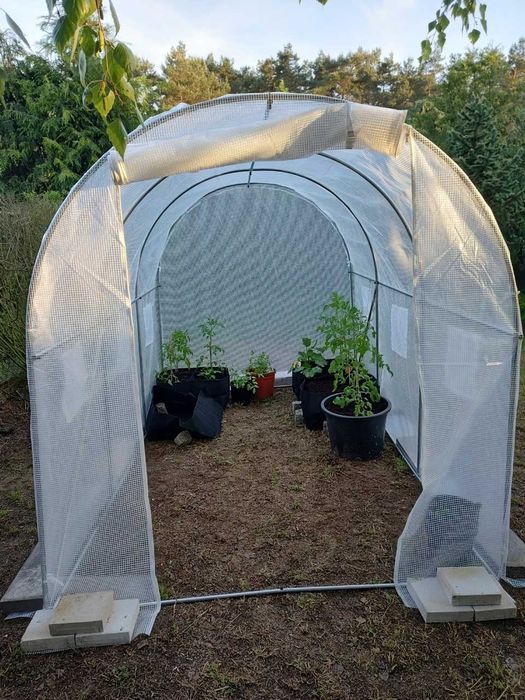 NOWY Tunel Foliowy 2x3 Szklarnia Namiot Ogrodowy Folia Okazja Faktura
