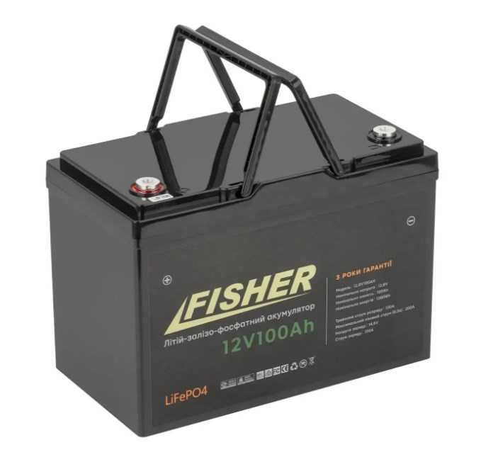 Акумулятор Літій-залізо-фосфатний Fisher LiFePo-4 100 Ah 12.8V Weekender/ HASWING / Haibo