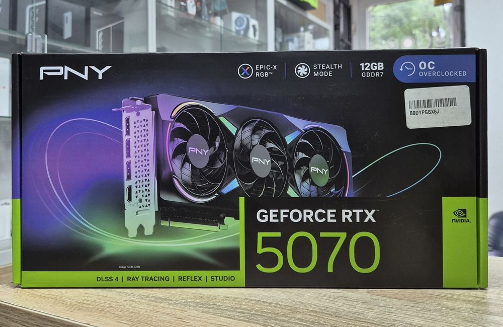Відеокарта PNY GeForce RTX 5070 ARGB Epic-X RGB Overclocked Triple Fan Нові! Магазин! Гарантія!