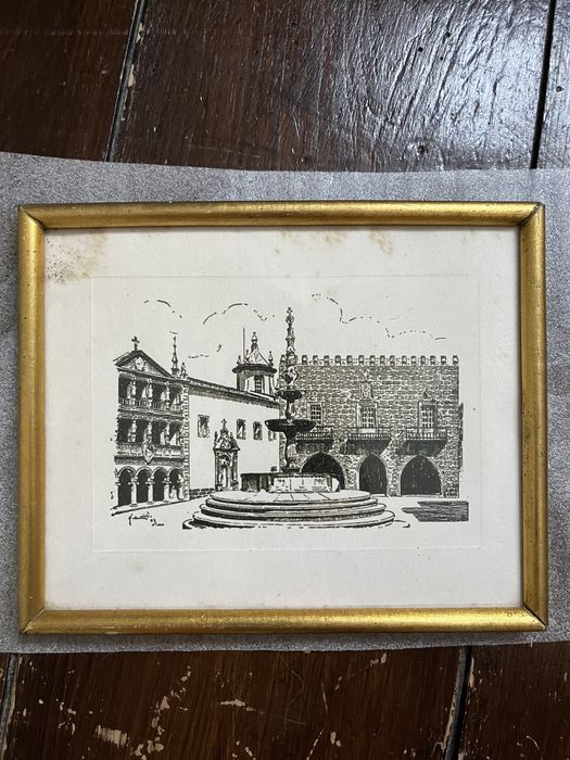 Gravura antiga Viana do Castelo