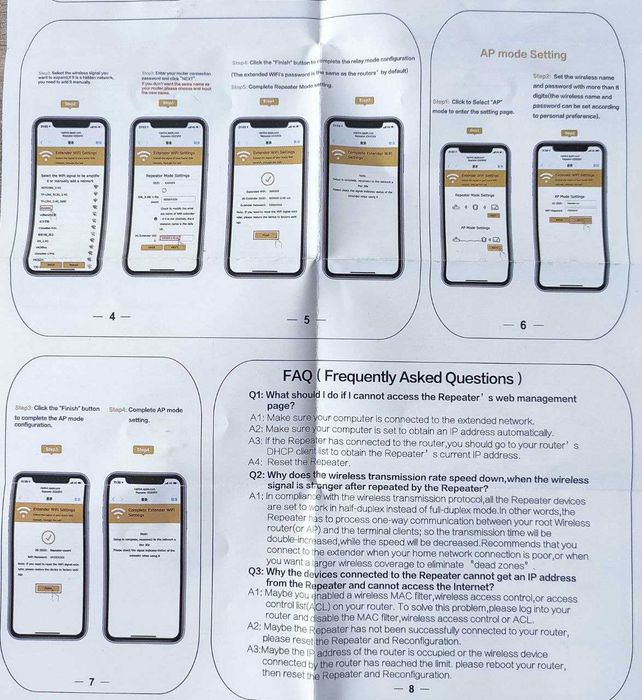 Wzmacniacz sygnału Wi-FI Mocny Repeater Access Point Router 300 Mbs