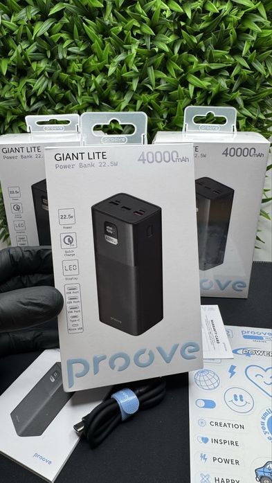 Качественный павербанк 40000 mAh 22.5W Proove с гарантией 12 месяцев