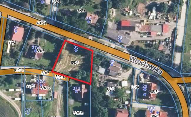 Działka budowlana 12 arów | pełne media | 3 km od Wrocławia | PKP