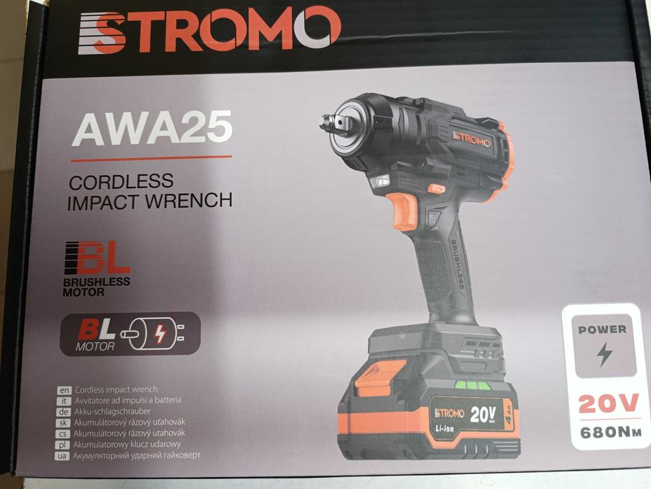 Гайковерт акум. STROMO AWA-25(1АКБ.20/4.зарядне)новий дизайн
