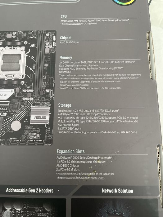 Prime b650m-k amd ryzen
