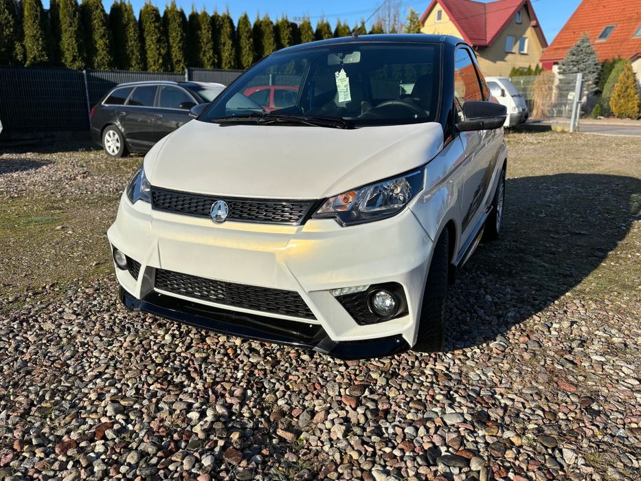 Aixam Coupe GTI Biała Perła Kamera swiatła Led kt L6e Od 14 Lat AM