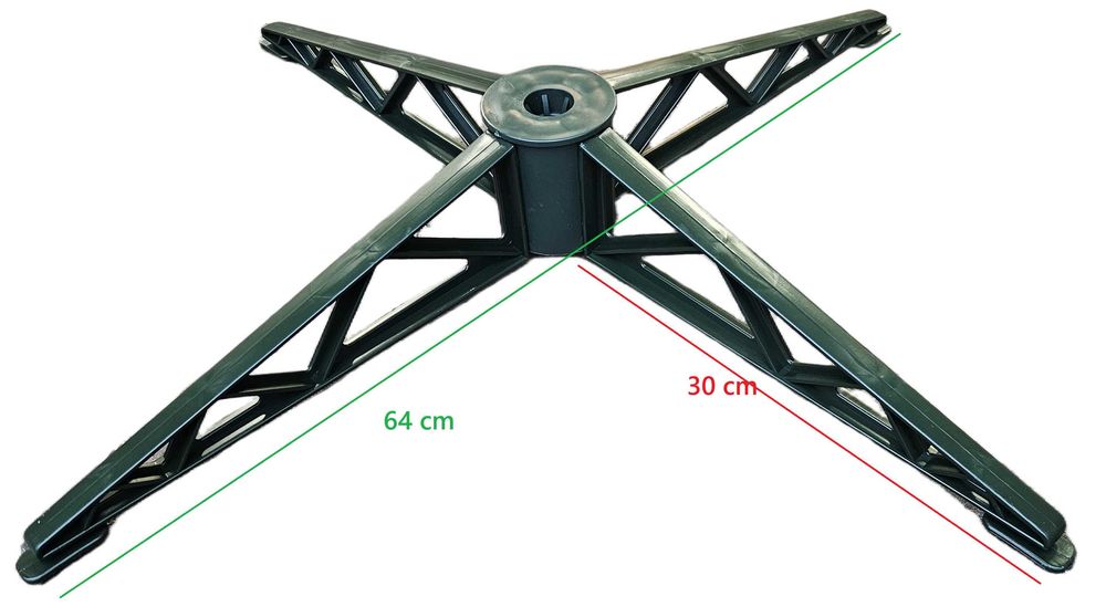Plastikowy stojak choinkowy śr. 64 cm, do choinek wys. 180 - 220 cm