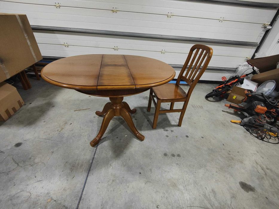 Conjunto de mesa madeira com 4 cadeiras madeira