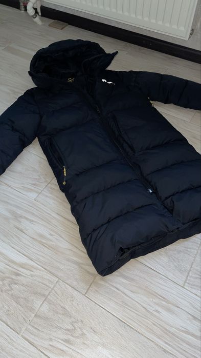 Подовжений хлопчачий пуховик