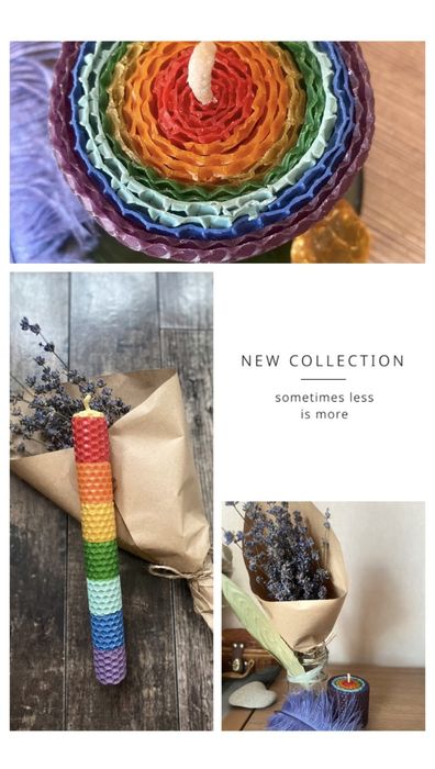 Чакральні Свічки/Набори з вощини та воску/СвічкаЛотос