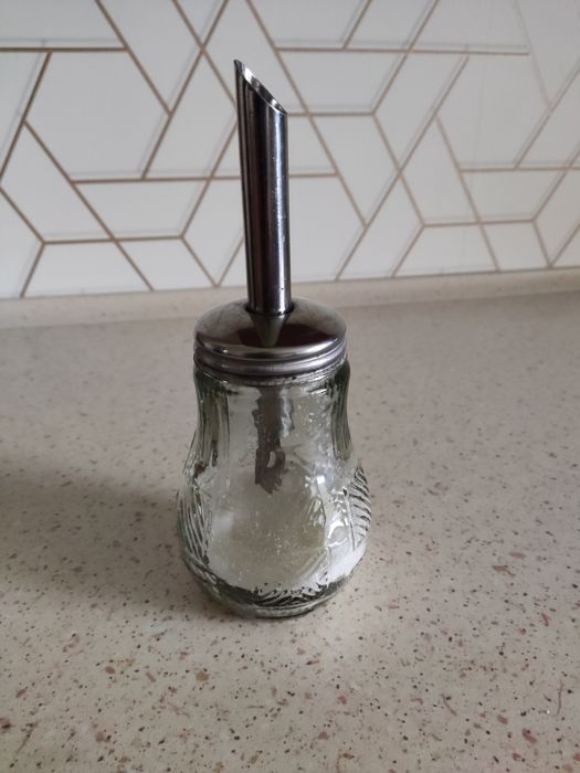 Szklana cukiernica PRL