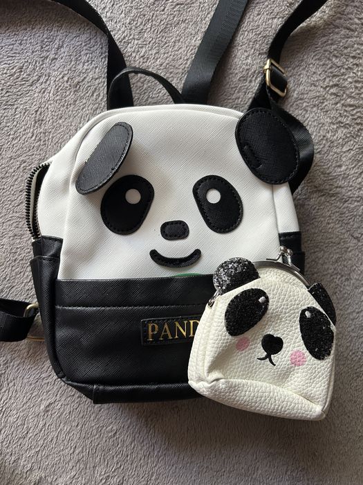 Plecak panda portfelik brelok gratis