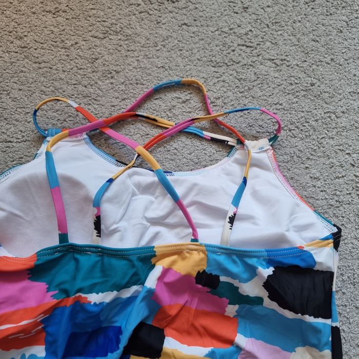 Dwuczęściowy strój kąpielowy tankini r.L Koszulka i majtki Aleumdr