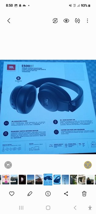 JBL E500BT Auriculares