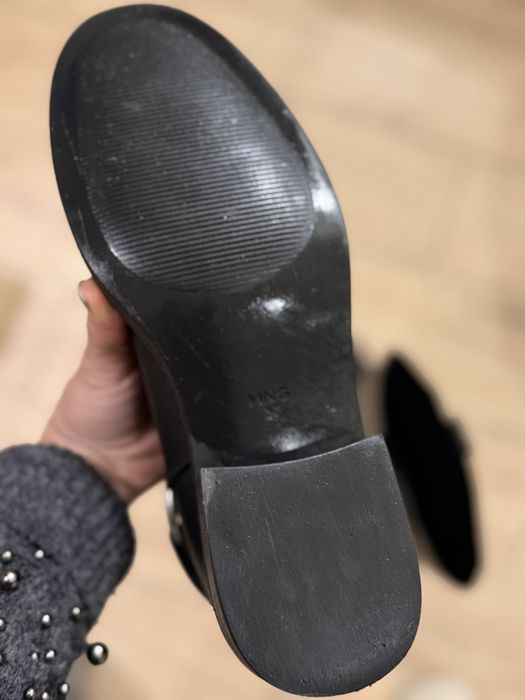 Чоботи шкіряні mango манго