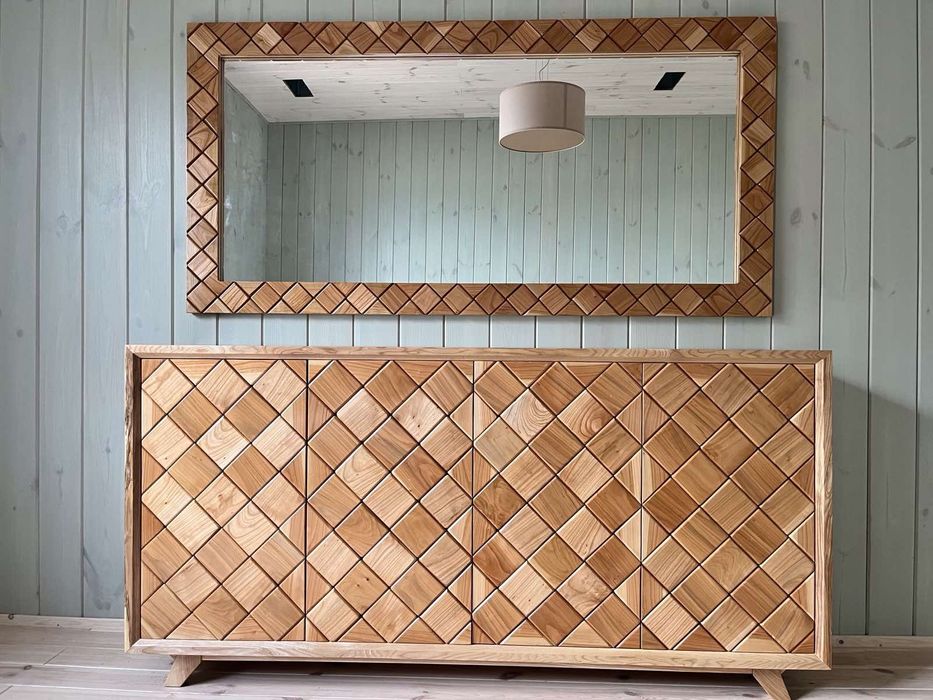 Стіл розсувний Круглий обідній дубовий стол Сучасні меблі з масиву дуб