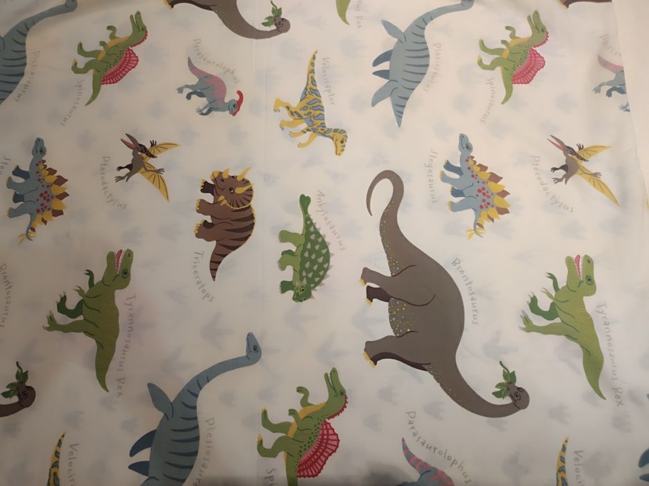 Capa de edredão menino (dinossauros) dupla face