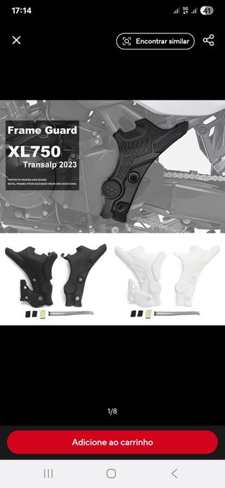 Proteção quadro Honda Transalp 24-25