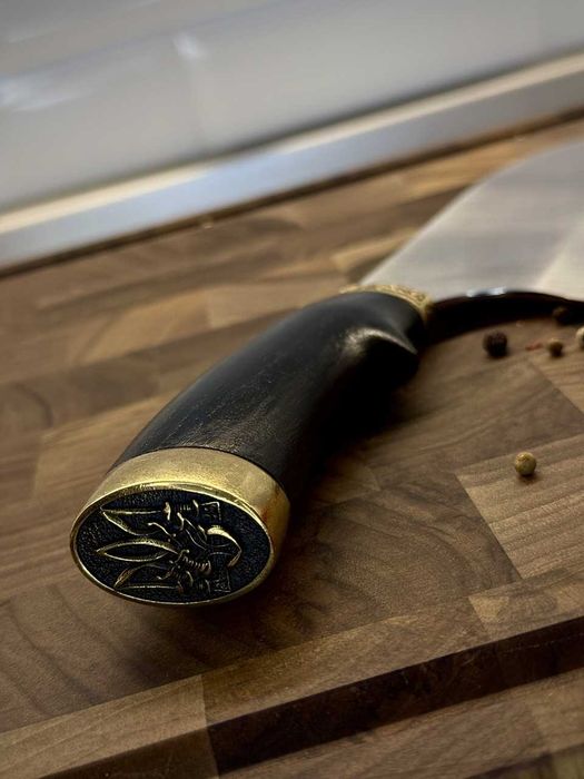 Кухонна сокира Серб KN186 сталь 65Х13 Кухонный топорик подарочный