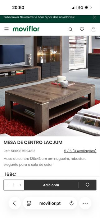 Mesa de centro moviflor