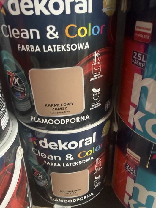 Farby decoral 2,5l 2 szt za 60 zl