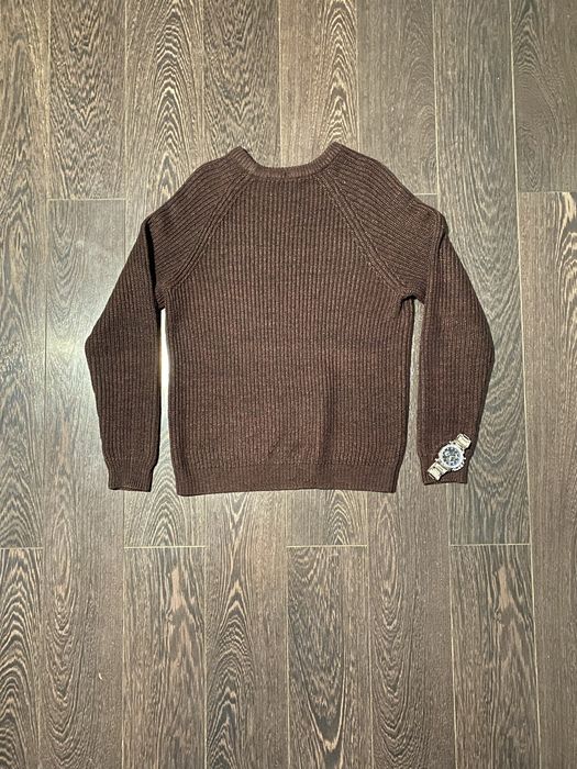 Свитер мужской George, бордовый цвет, вязаный, размер М