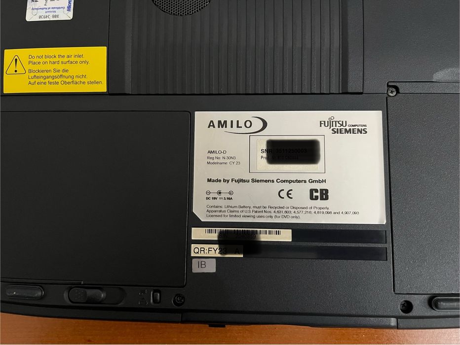 Computador Fujitsu Siemens Amilo-D