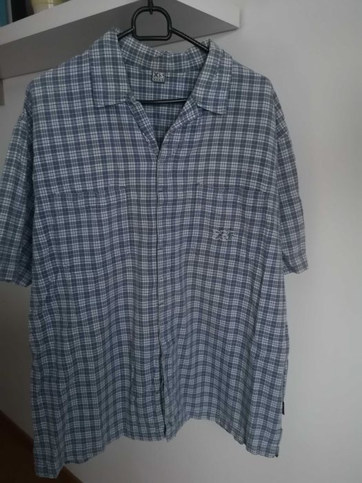 XSXS koszula w kratę niebiesko-biała r. XL