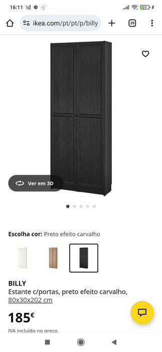 Móvel sala preto em bom estado