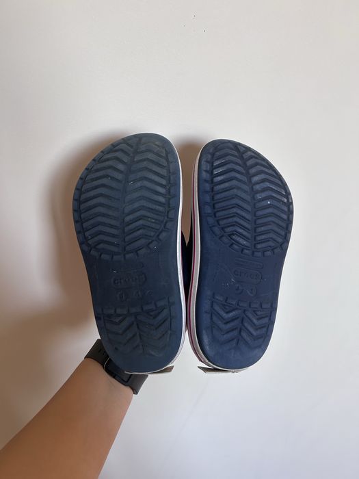 Crocs klapki dziecięce granatowe J1 30/31 lekkie sandały basen