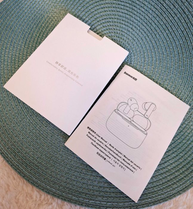 Słuchawki TWS Baseus Bowie M2, ANC białe