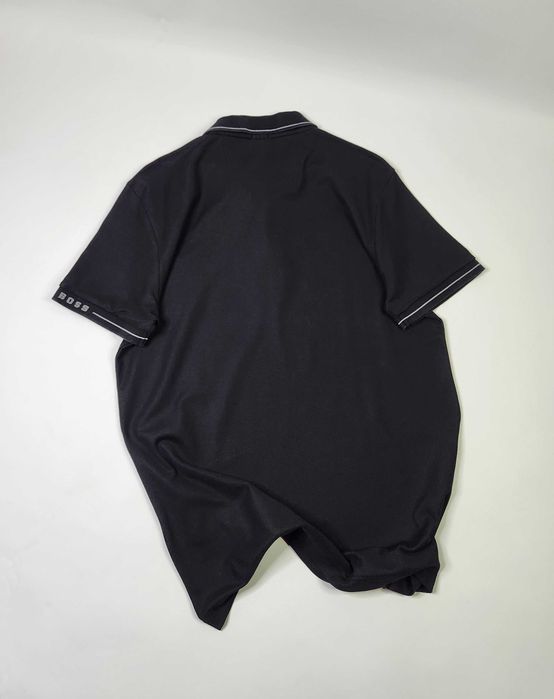 Hugo Boss Koszulka Polo Czarna Bawełniana Klasyczna Męska L