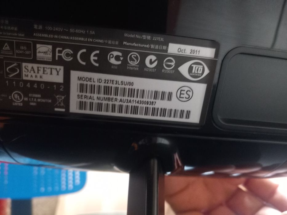 Monitor fhilips como novo 100% funcional 22 pulgadas