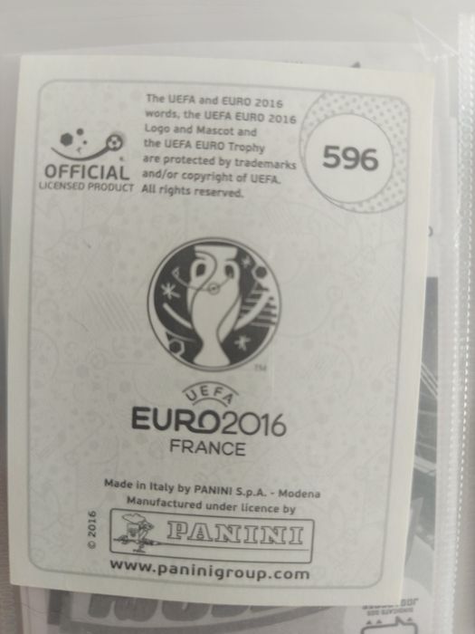 Cromo cr7 euro 2016 n.596